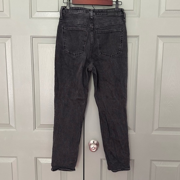 Madewell Ash Grey Black Vintage Straight Leg Jeans - Picture 3 of 4